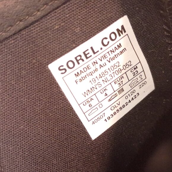 SOREL "Cate" Sz 8US/37EU Quarry Gray Leather Moto Style Ankle Bootie - Picture 11 of 11
